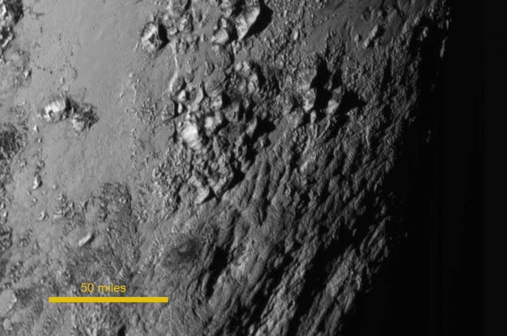 Surface de Pluton, Stereo © NASA NASA