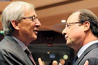 Zone euro : pour Juncker, Hollande n'est pas &agrave; l'avant-garde