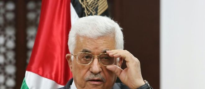 Le president palestinien Mahmoud Abbas, lors d'une conference de presse a Ramallah, en Cisjordanie, le 31 juillet 2015