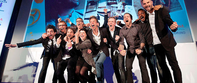 Rene Redzepi et son equipe du Noma, a Copenhague. Quatre fois meilleur restaurant dumonde, le chef a intoxique 64 clients en janvier 2013 (ici, lors de la remise du prix en 2014).
