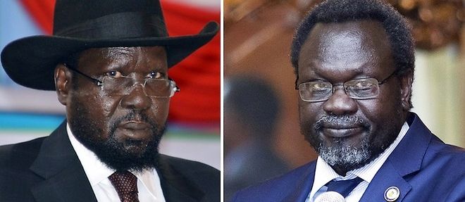 Salva Kiir et Riek Machar.