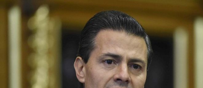 Le president mexicain Enrique Pena Nieto au Parlement britannique a Londres, le 3 mars 2015