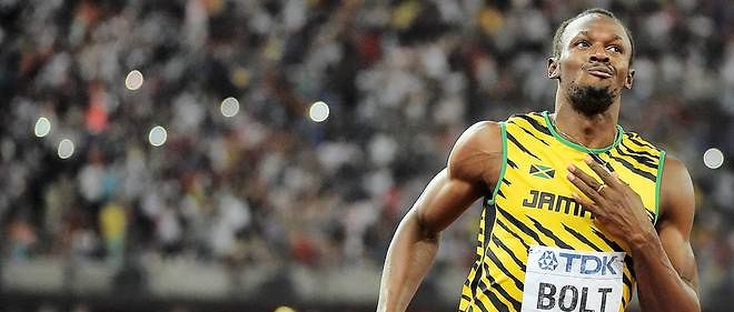Le Jamaicain a conserve son titre de champion du monde du 100 m en dominant l'Americain Justin Gatlin dimanche 23 aout a Pekin.