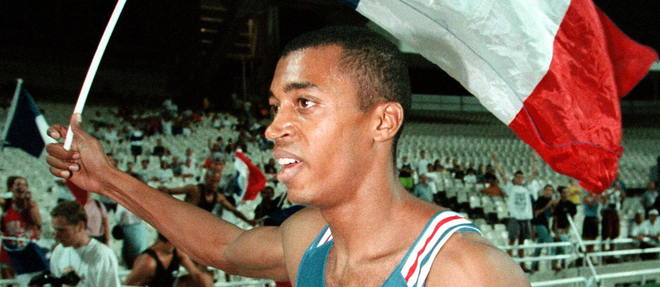 Stephane Diagana, champion du monde en 1997 a Athenes sur le 400 metres.