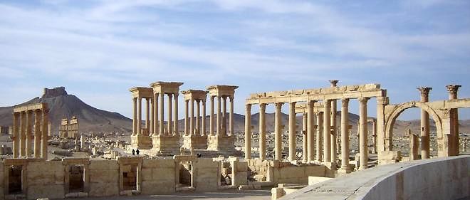 Le site archeologique de Palmyre, en mars 2009.                                
