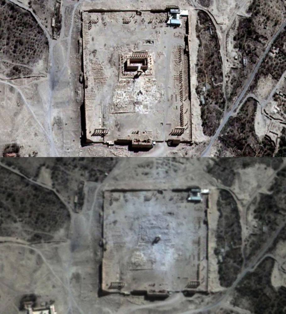 SYRIA-CONFLICT-HERITAGE-PALMYRA-UN © - AFP PHOTO / UNITAR-UNOSAT / AIRBUS DS / URTHECAST/Getty images
