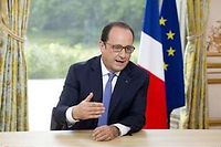 Francois Hollande propose l'instauration d'un gouvernement de la zone euro.  (C)Alian Jocard/AP/SIPA
