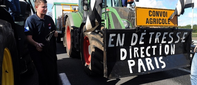 Ce mardi, 70 tracteurs sont partis du Finistere pour participer a la grande manifestation prevue a Paris.