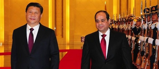 Les presidents chinois, Xi Jinpin, et egyptien, Al Sissi. 