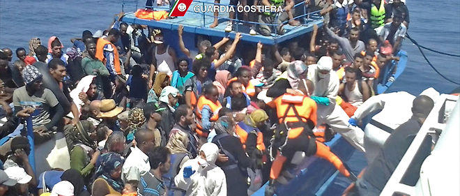 Quelque 3 000 migrants, dont des centaines de femmes et d'enfants, ont ete secourus mercredi au large des cotes libyennes (photo d'illustration).