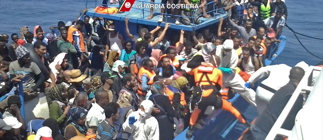 Quelque 3 000 migrants, dont des centaines de femmes et d'enfants, ont ete secourus mercredi au large des cotes libyennes (photo d'illustration).