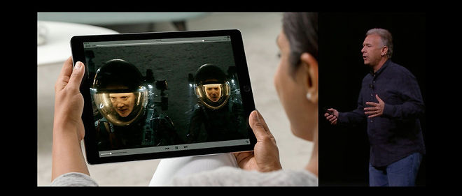 Lancement de l'iPad Pro, lors de la keynote Apple du 9 septembre 2015.