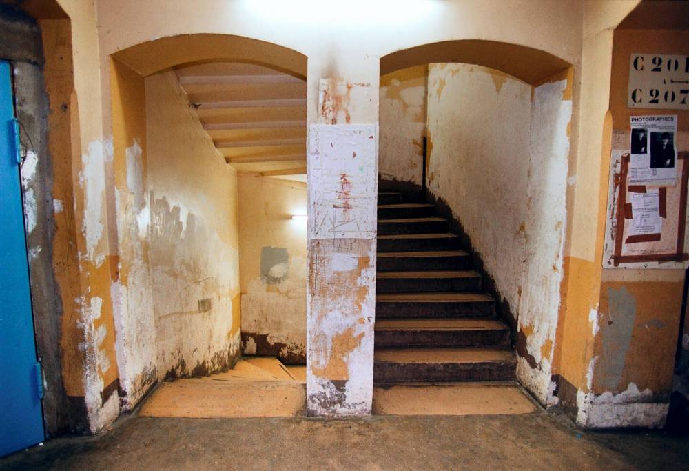 FRANCE-PRISON-LA SANTE-STAIRCASE © PIERRE-FRANCK COLOMBIER AFP