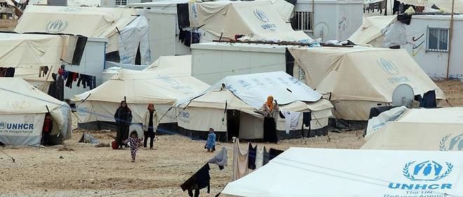 Le camp de Zaatari, ouvert en juillet 2012 en Jordanie, rassemble quelque 80 000 refugies syriens. 