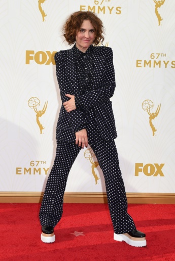La créatrice de "Transparent" Jill Soloway, primée aux Emmy Awards, le 20 septembre 2015 à Los Angeles © MARK RALSTON AFP