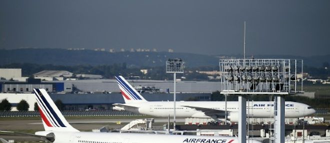Des avions Air France, le 18 septembre 2014, sur le tarmac de l'aeroport d'Orly, pres de Paris