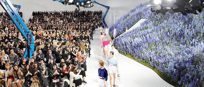 La presentation de la collection pret-a-porter printemps-ete 2016 de Dior lors de la derniere Fashion Week parisienne.