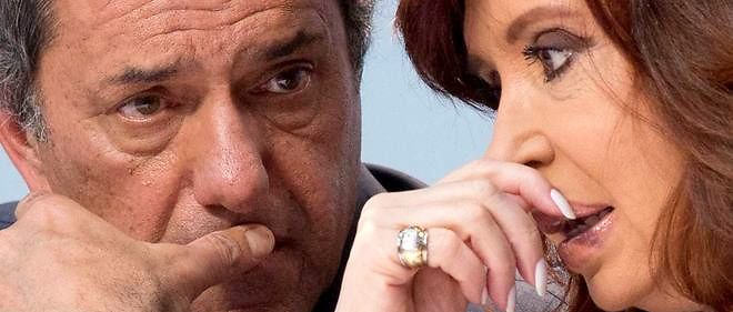 Daniel Scioli et Cristina Kirchner le 14 octobre 2015. 