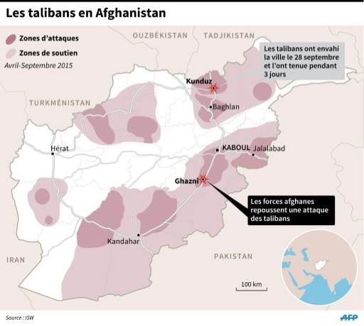 carte des talibans