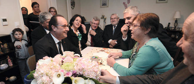 Francois Hollande s'est rendu a Vandoeuvre le mercredi 29 octobre 2015.