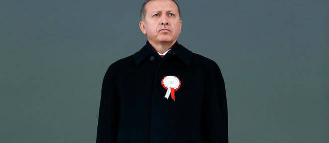Recep Tayyip Erdogan aux ceremonies officielles de commemoration du 92e anniversaire de la proclamation de la Republique le 29 octobre. 