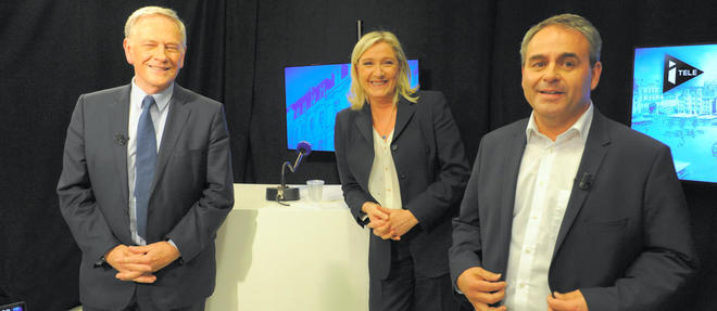  Marine Le Pen, Xavier Bertrand et Pierre de Saintignon, photo d'illustration.