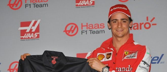 Le pilote mexicain Esteban Gutierrez lors de sa conference de presse annoncant son transfert chez Haas F1, le 30 octobre 2015  a Mexico