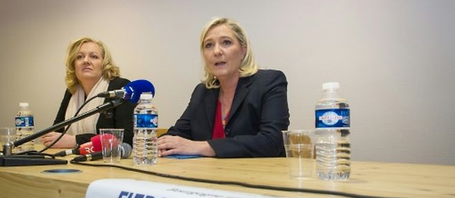 Marine Le Pen a Besancon le 28 octobre 2015