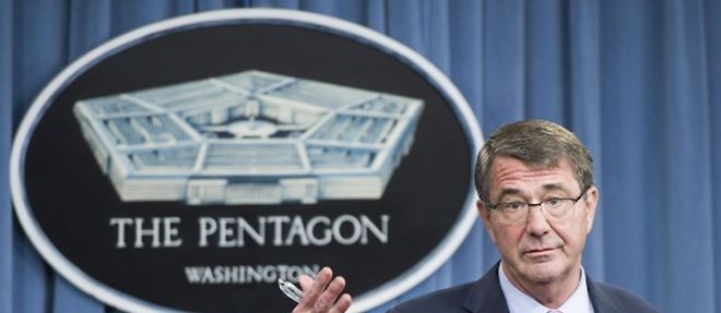Le secretaire d'Etat americain a la Defense Ashton Carter au Pentagone a Washington, le 30 septembre 2015