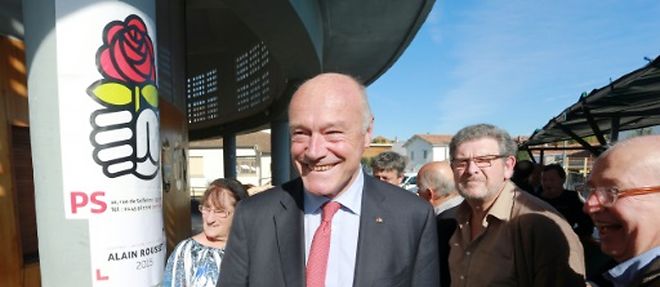 Alain Rousset, president du Conseil regional d'Aquitaine, le 7 novembre 2015, a Mugron, dans le Sud-Ouest