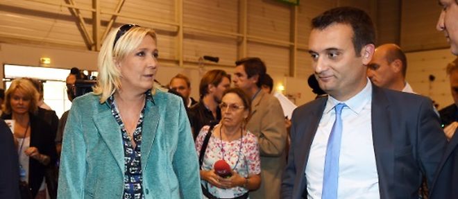 Marine Le Pen et Florian Philippot a Marseille le 5 septembre 2015