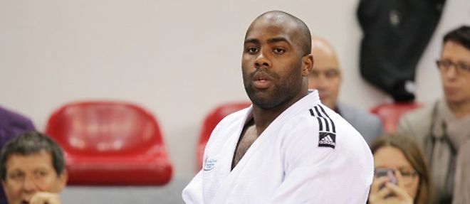Teddy Riner lors des Championnats de France de judo, le 8 novembre 2015 a Rouen