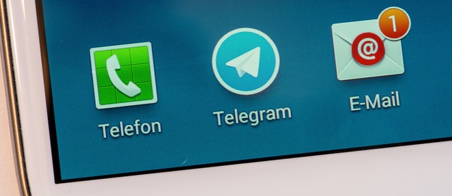 Le logo de l'aplication Telegram, photo d'illustration.