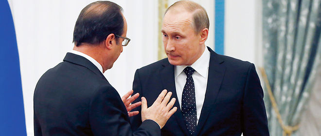 Lors de leur entrevue le 26 novembre au Kremlin, Francois Hollande et Vladimir Poutine sont convenus de coordonner leurs frappes contre l'Etat islamique.