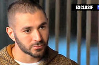 Capture d'écran de l'interview de Karim Benzema sur TF1.