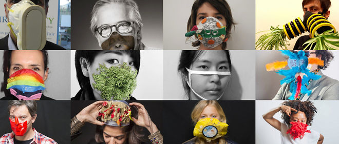 De la pollution a l'art : l'operation MaskBook propose a chacun de poster sa photo masquee en ligne.