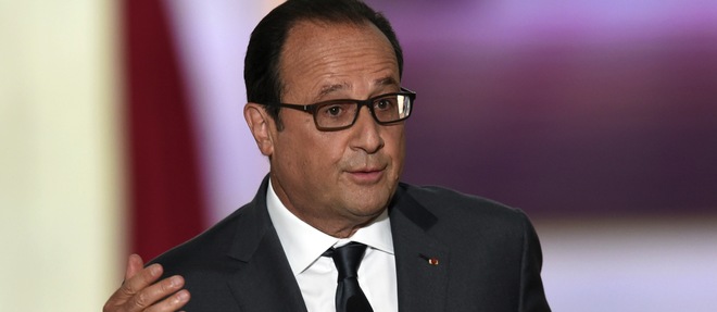 Le president de la Republique Francois Hollande, le 7 septembre 2015.