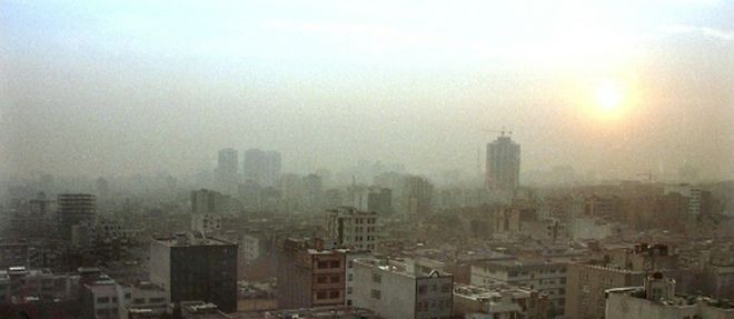 Nuages de pollution au-dessus de Teheran