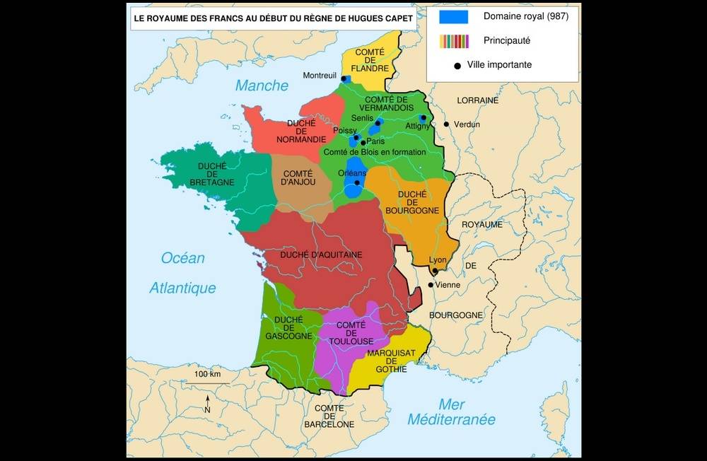 Le royaume des Francs sous Hugues Capet  