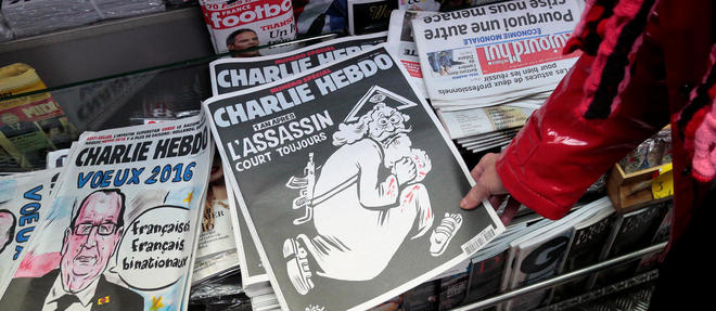 Des protestants evangeliques ont parodie la une du numero special de "Charlie Hebdo", paru un an apres l'attentat djihadiste contre le journal. 
