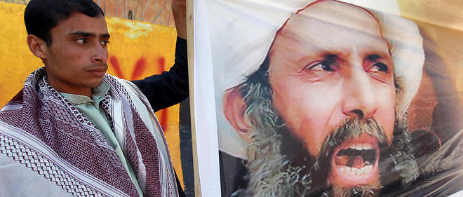 Le 2 janvier 2016, l'Arabie saoudite a execute 47 personnes accusees de terrorisme dont le cheikh Nimr al-Nimr (portrait),