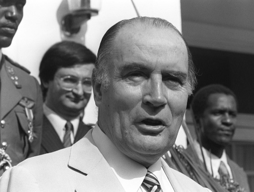 Francois Mitterrand a Bujumbura le 7 octobre 1982