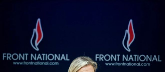 La presidente du FN Marine Le Pen a Vannes, le 20 novembre 2015