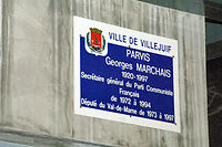 &Agrave; Villejuif, le parvis Georges-Marchais garde son nom