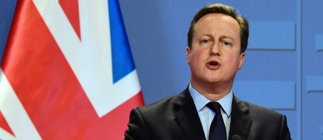 Le Premier ministre britannique David Cameron, le 7 janvier 2016 a Budapest