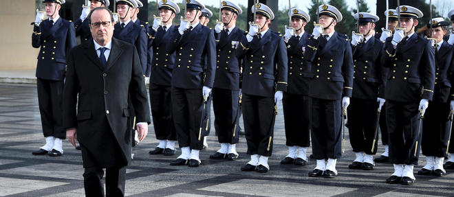 Francois Hollande a annonce une intensification des frappes lors de ses voeux aux membres du corps diplomatique (photo d'illustration). 