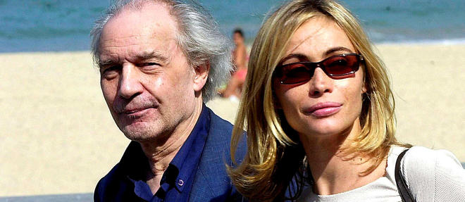 Jacques Rivette et Emmanuelle Beart a Cannes, en 2003.