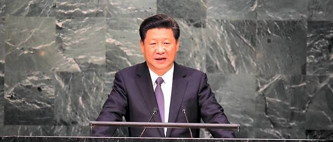 Le president Xi Jinping a la tribune de l'ONU en septembre 2015.