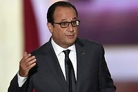 François Hollande, lors de sa sixième conférence de presse semestrielle, le 7 septembre 2015. ©ALAIN JOCARD