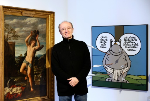 Le Chat De Philippe Geluck S Impose En Critique D Art Le Point